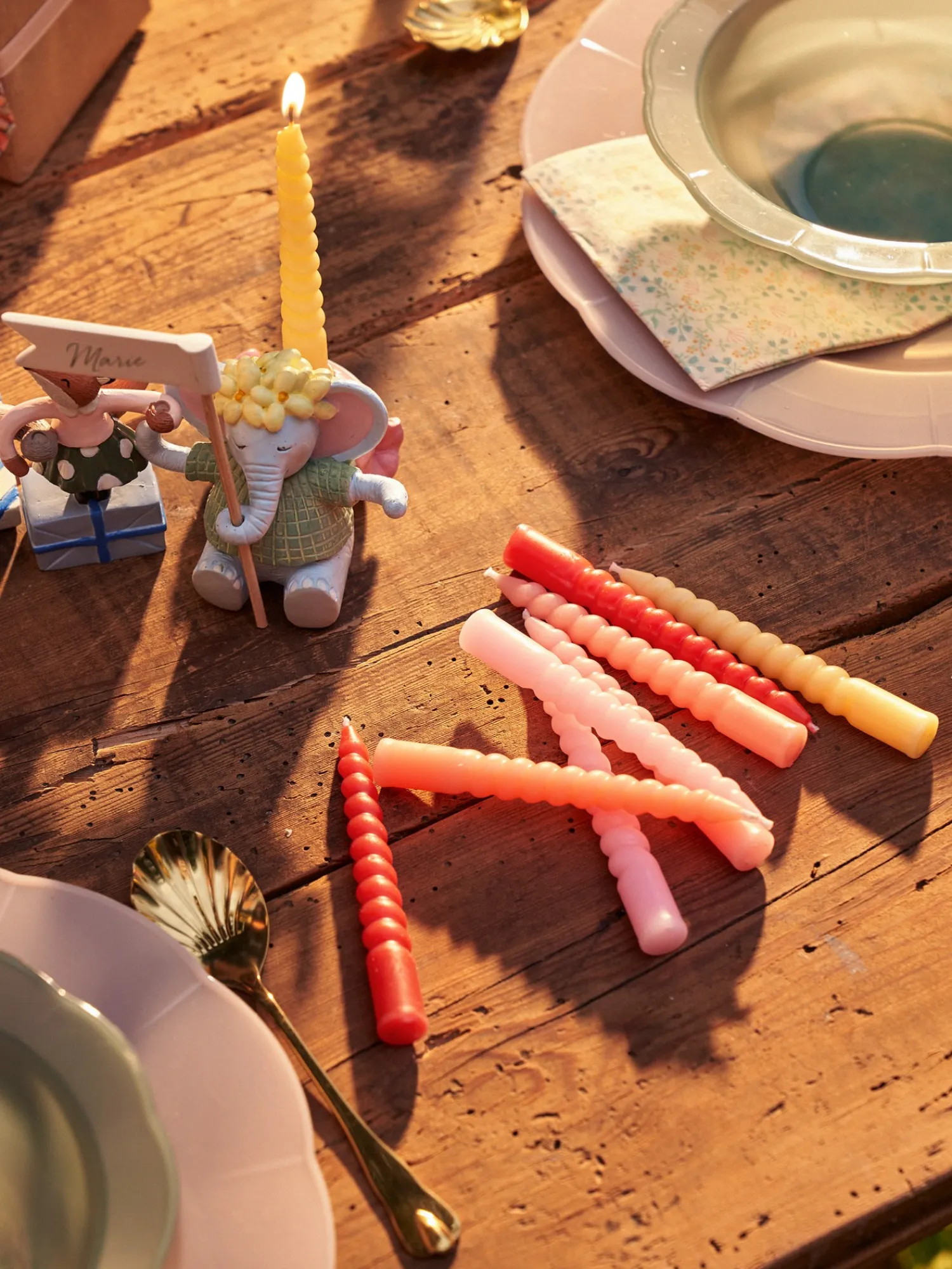 Søstrene Grene Lys|Stagelys^Snoede Lys 10 Cm