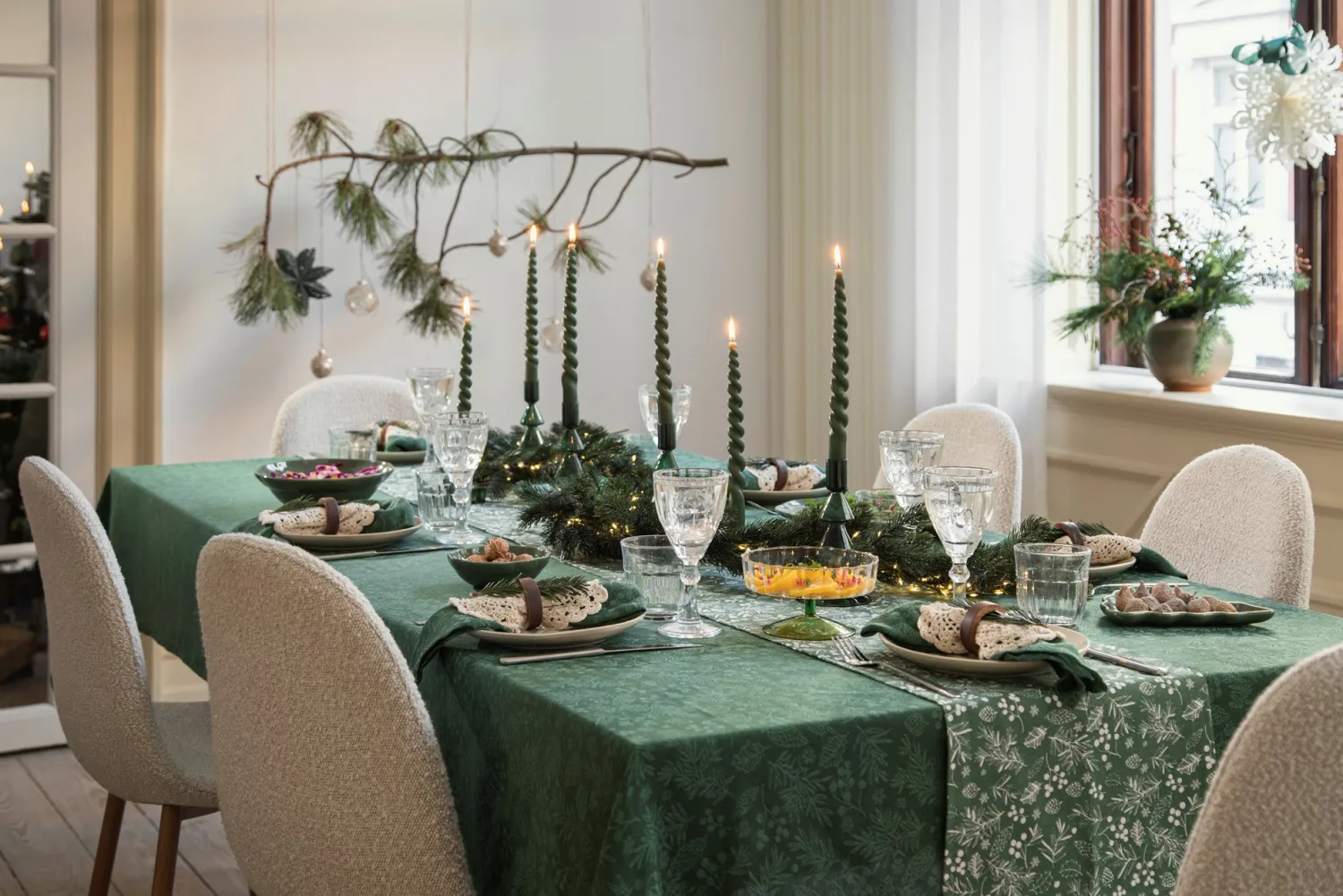 Søstrene Grene Julelys|Lys^Snoede Lys 10 Cm