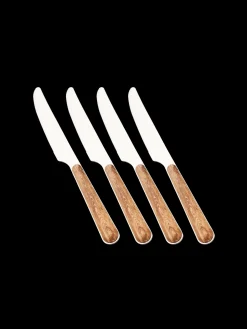 Søstrene Grene Service^Sæt Med Knive Texture Legno