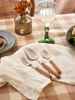 Søstrene Grene Service^Sæt Med Teskeer Texture Legno