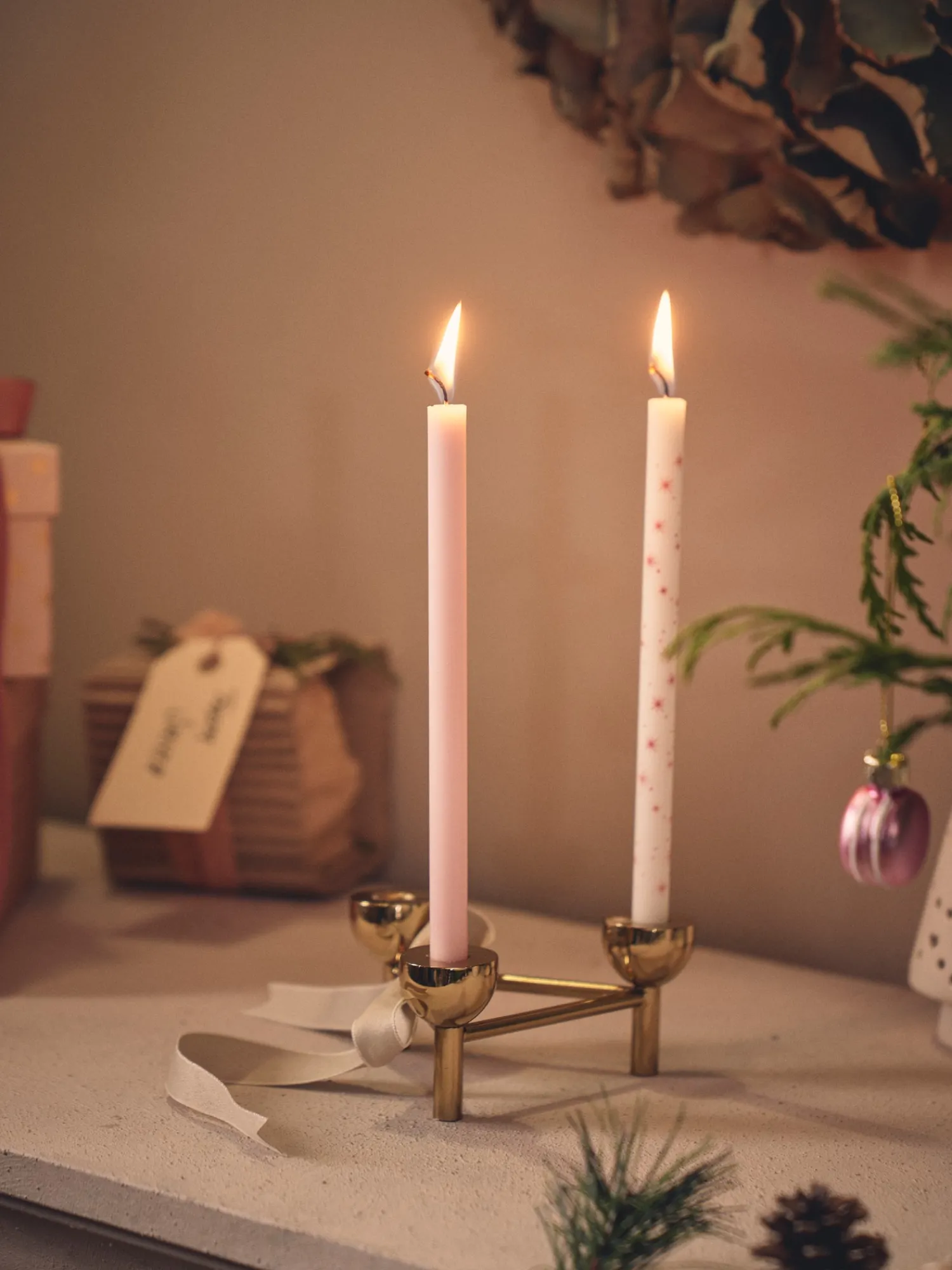 Søstrene Grene Julelys|Lys^Stagelys 20 Cm