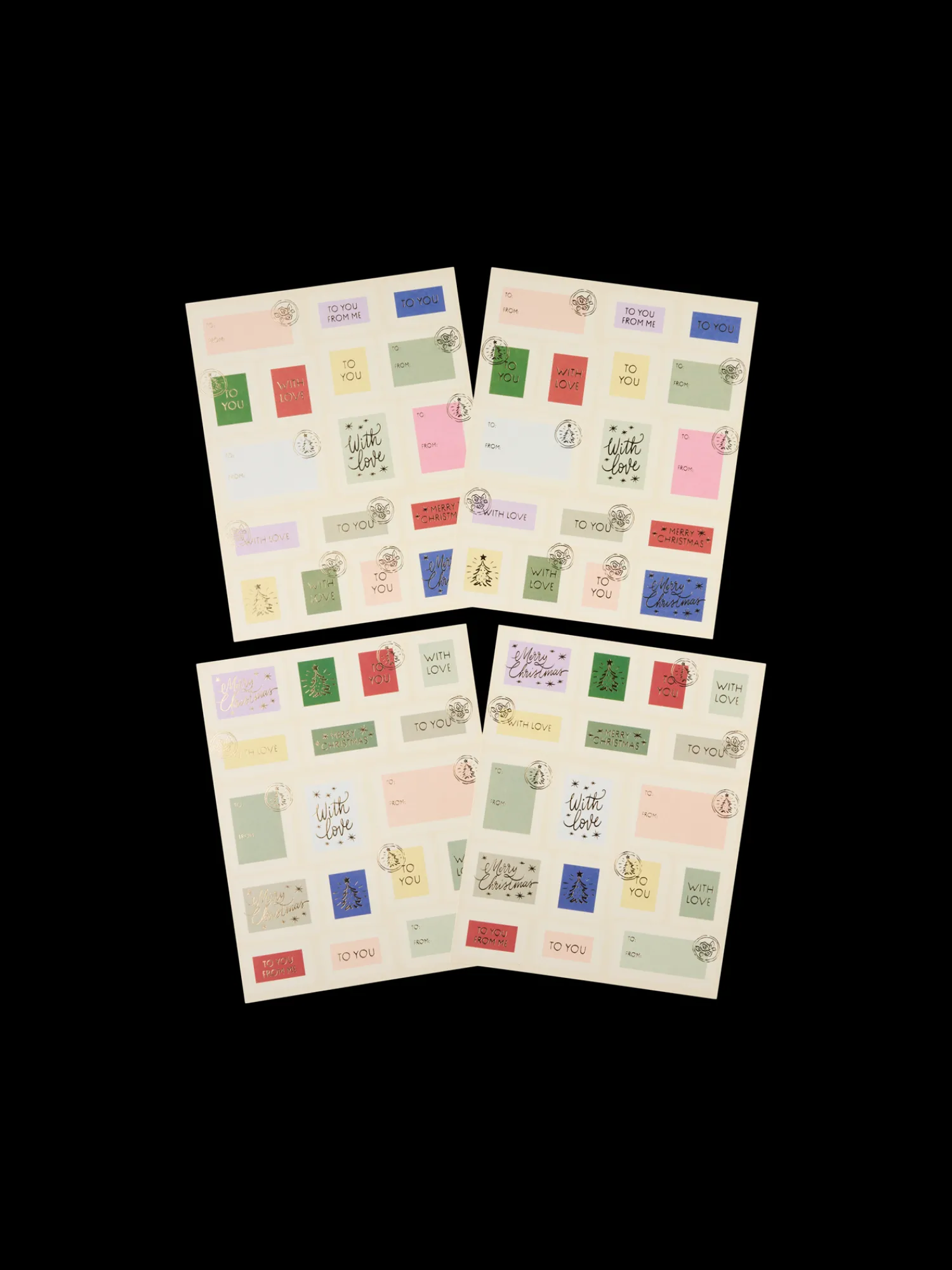 Søstrene Grene Jule­Indpakning|Kort^Til Og Fra-klistermærker