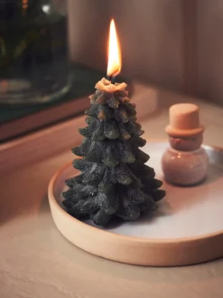 Søstrene Grene Julelys|Lys^Træformet Stearinlys