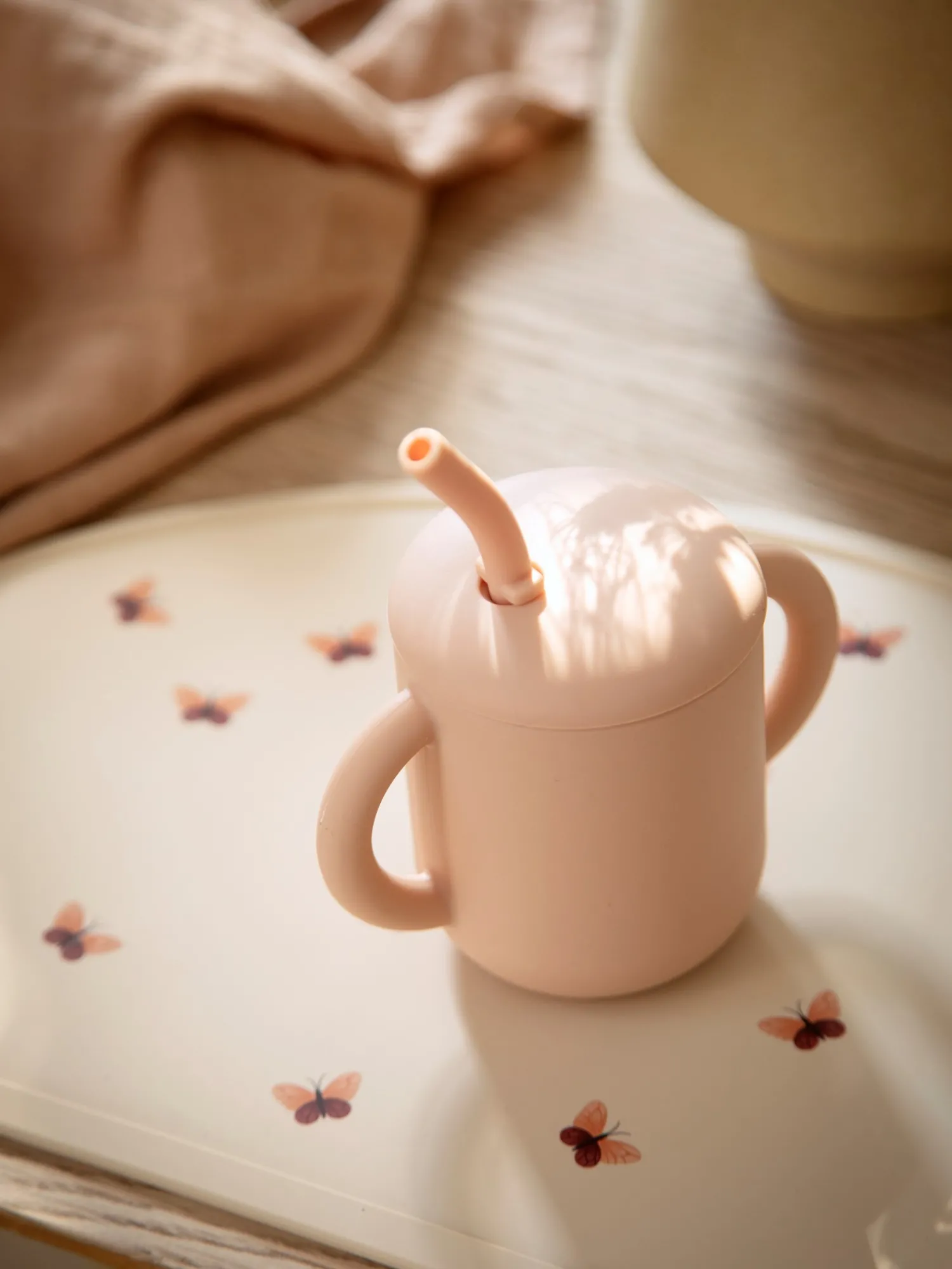 Børn Søstrene Grene Børneservice^Træningskop Med Sugerør