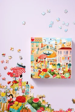 Søstrene Grene Puslespil Og Spil^Venice Open Market-puslespil 1000 Brikker