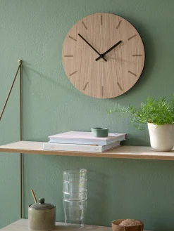 Søstrene Grene Dekoration^Vægur Walnut Ø28